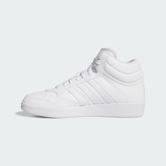 NIB Adidas Men's White Hoops 4.0 Mid Sneakers Size 9 - Picture 7 of 12